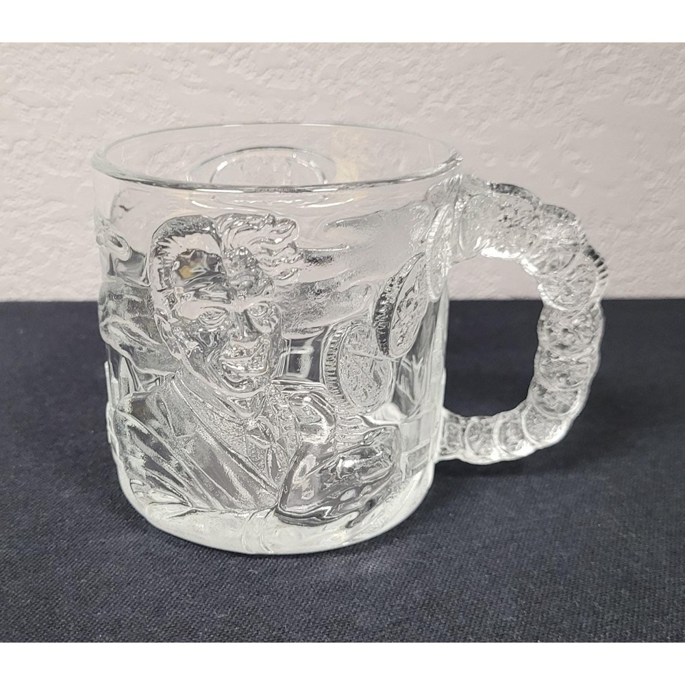 Vintage 1995 McDonald's Batman Forever Two-Face Collectible Promo Glass Mug